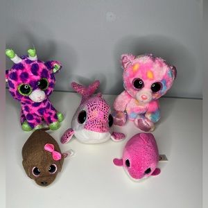 Bundle of 5 TY Bennie boos.